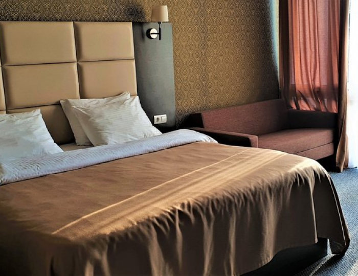 СТУДИЯ 2-МЕСТНЫЙ 1-КОМНАТНЫЙ (С БАЛКОНОМ) - Отель «Жоэквара» Гагра