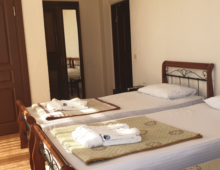 Стандартный 3-местный 1-комнатный с балконом корпус 3 Жемчужина - Отель «Жоэквара» Гагра